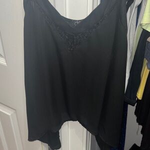 Deb Black Camisole with Lace Detail